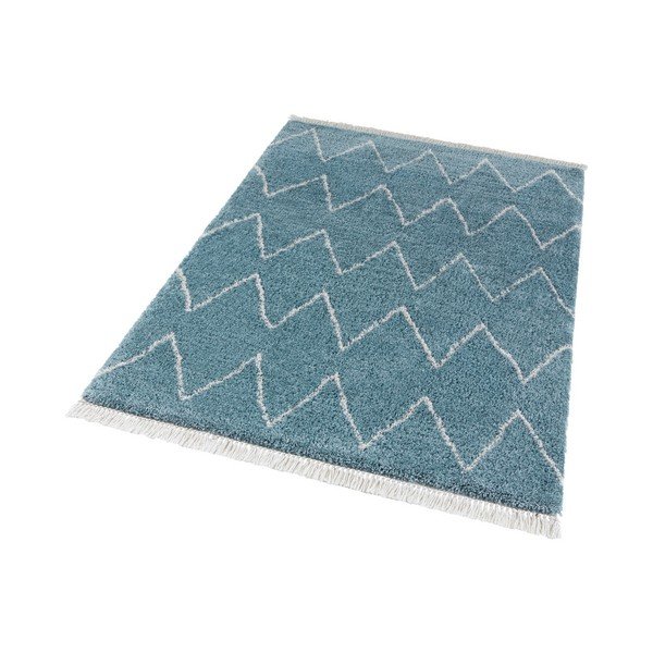 Modrý koberec Mint Rugs Rotonno, 80 x 150 cm-image-2