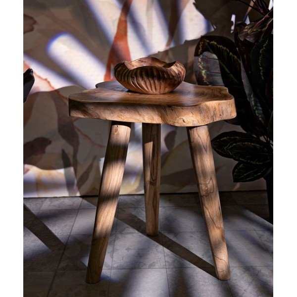 Stolička z tíkového dreva v prírodnej farbe Budut – Mauro Ferretti-image-1