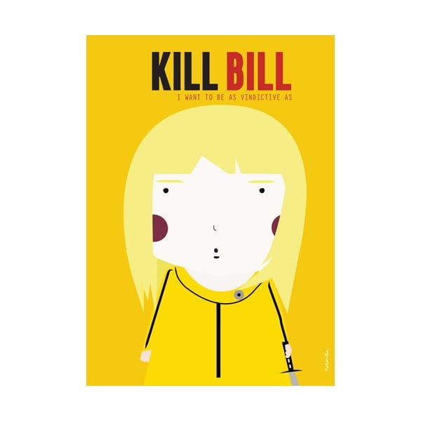 Plagát NiñaSilla Kill Bill, 21 x 42 cm