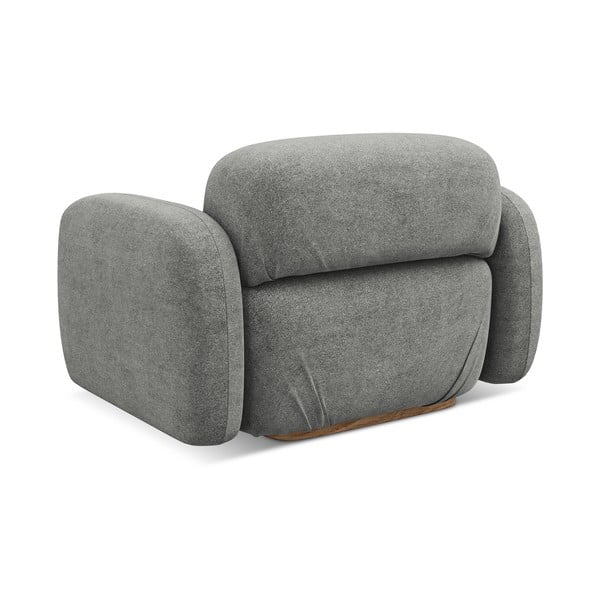 Sivý modul pohovky z textílie buklé Ailani – Makamii-image-3