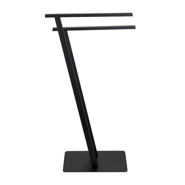 Matne čierny oceľový stojan na uteráky Lirio – Wenko-image-3