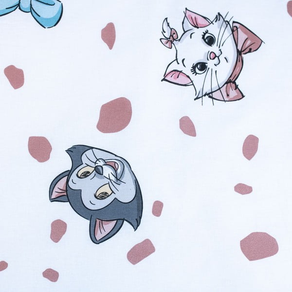 Biela bavlnená detská obliečka do postieľky 100x135 cm Marie Cat "Friends" – Jerry Fabrics-image-4