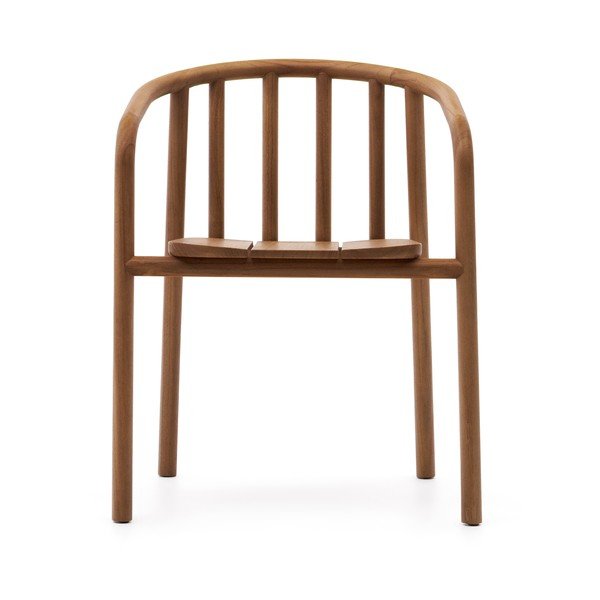 Drevená záhradná stolička v prírodnej farbe Turqueta – Kave Home-image-2