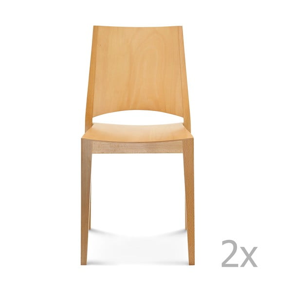 Sada 2 drevených stoličiek Fameg Ditte
