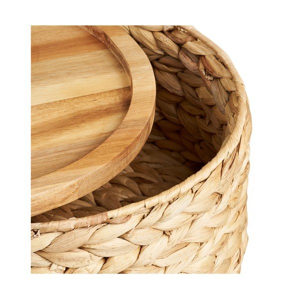 Košíky v súprave 3 ks z vodného hyacintu ø 30x15 cm Botofte – House Nordic-image-3