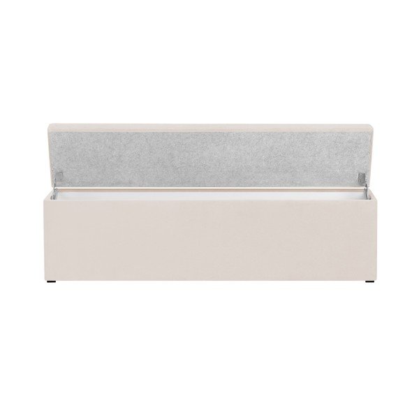 Béžový otoman k posteli s úložným priestorom Kooko Home, 47 × 140 cm-image-4