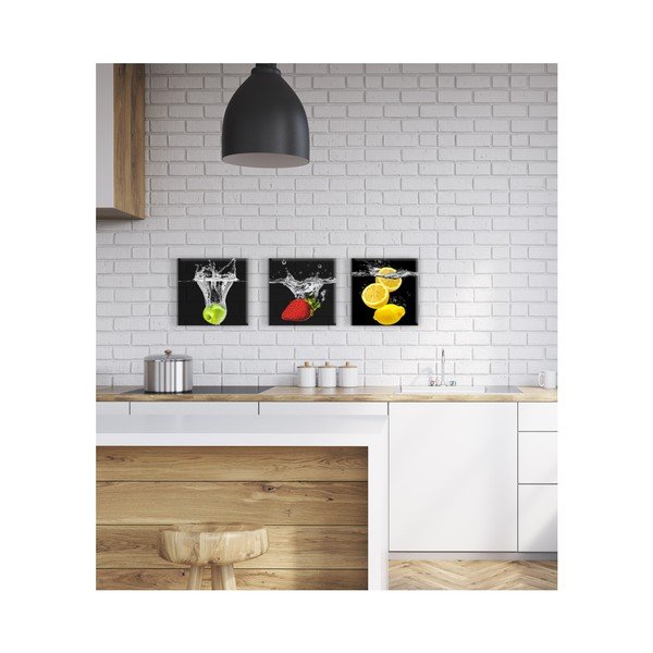 Obraz Styler Glasspik Green Fruits, 20 × 20 cm-image-1