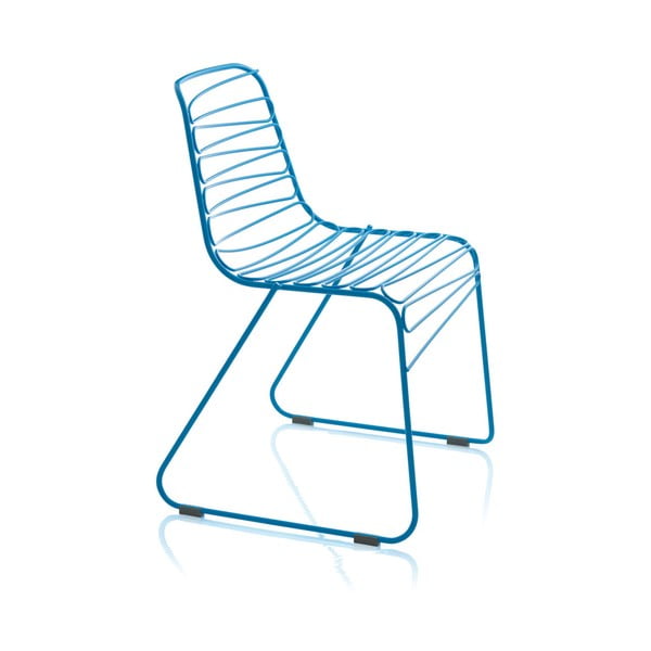 Modrá jedálenská stolička Magis Flux