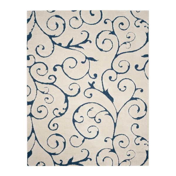 Modro-krémový koberec Safavieh Chester, 121 x 182 cm