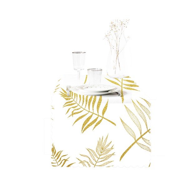 Behúň na stôl 45x140 cm Leaves – Minimalist Cushion Covers-image-3