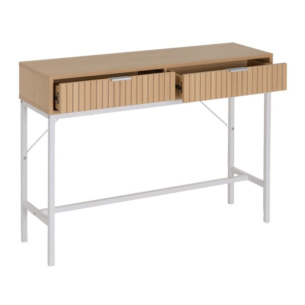 Konzolový stolík v dekore duba v prírodnej farbe 30x100 cm Mid-Lines – Casa Selección-image-1