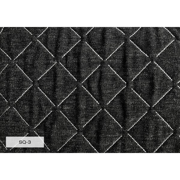 Čierna čalúnená dvojlôžková posteľ s úložným priestorom s roštom 160x200 cm Sleepy Luna – Miuform-image-4