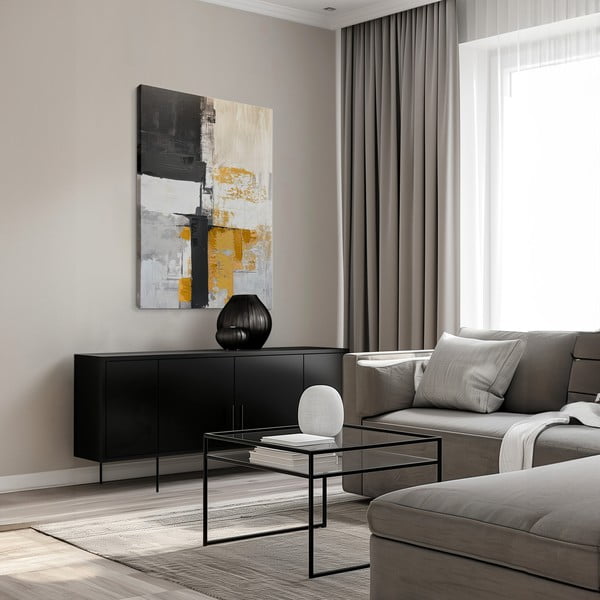 Obraz s ručne maľovanými prvkami 70x100 cm Jade – Styler-image-1