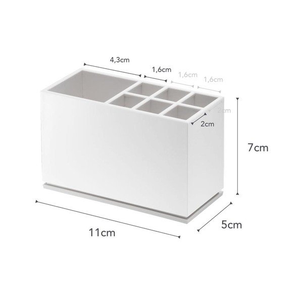 Biely stojan na zubné kefky YAMAZAKI Mist-image-4