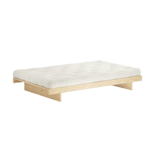 Jednolôžková posteľ z borovicového dreva s roštom 90x200 cm v prírodnej farbe Kanso – Karup Design-image-3