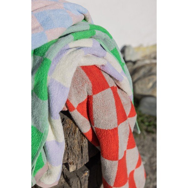 Oranžové/béžové froté uteráky v súprave 2 ks z bio bavlny 40x55 cm Retro – Mette Ditmer Denmark-image-2