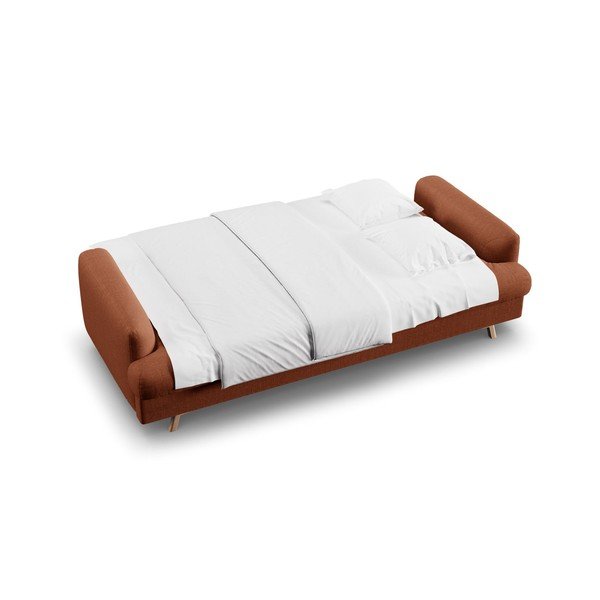 Rozkladacia/s úložným priestorom pohovka v terakotovej farbe 233 cm Naomi – Micadoni -image-3