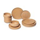 12-dielna súprava tehlovooranžového kameninového riadu Bonami Selection Malia