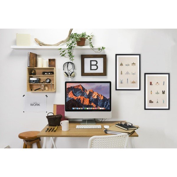 Plagát v ráme z africkej vŕby Really Nice Things Famous Buildings, 40 x 30 cm-image-1