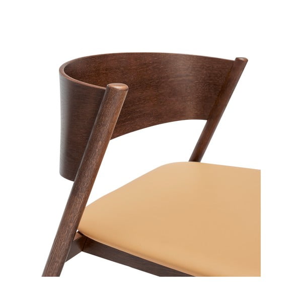 Tmavohnedé kreslo Oblique – Hübsch-image-4