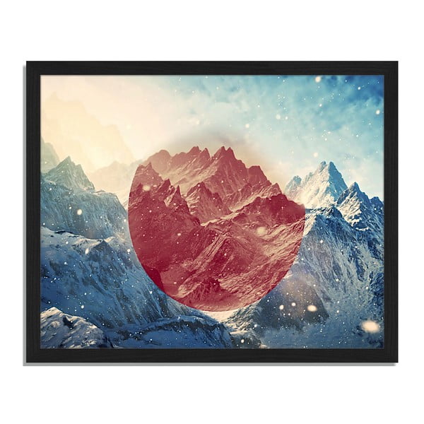 Obraz v ráme Liv Corday Provence Geo Mountains, 40 x 50 cm
