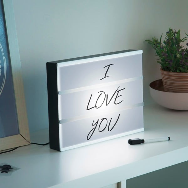 Svetelná tabuľa s písmenami a ceruzkou InnovaGoods Cinema Box-image-1