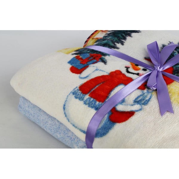 Deka s vianočným motívom s prímesou bavlny 150x200 cm – Mila Home-image-4