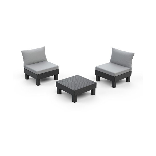 Sivá záhradná lounge súprava pre 2 osoby Cantara – Keter-image-2