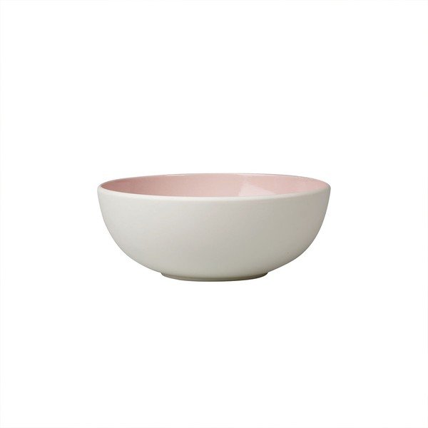 Bielo-ružová porcelánová miska Villeroy & Boch Uni, 850 ml