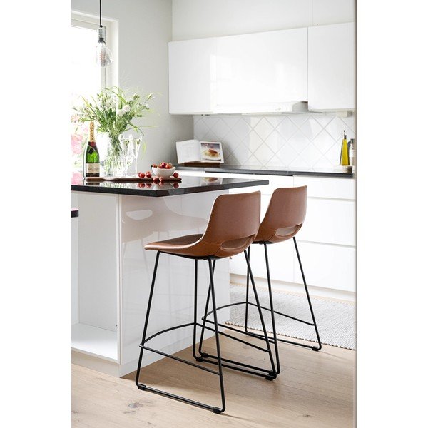 Koňakovohnedé barové stoličky v súprave 2 ks 89 cm Manning - Rowico-image-1