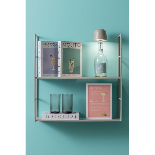 Bielo-zelený dekoratívny papierový úložný box 18x4x25 cm Mojito – PT LIVING-image-1