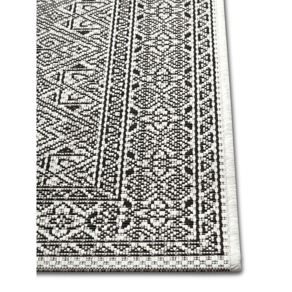 Čierno-béžový vonkajší koberec NORTHRUGS Cuadrado, 140 x 200 cm-image-2