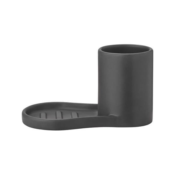 Čierny kameninový stojan na umývacie prostriedky Piro – Blomus