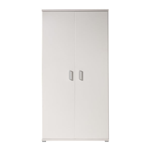 Biela šatníková skriňa Vipack Milan, 198 × 59 × 105 cm