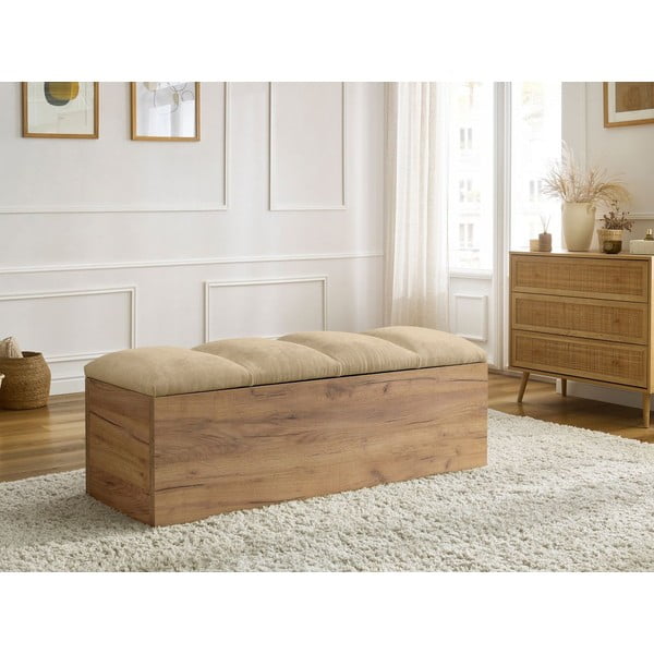 Lavica v béžovej a prírodnej farbe Kumo - Bobochic Paris-image-1