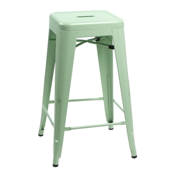 Zelená barová stolička D2 Paris, výška 66 cm