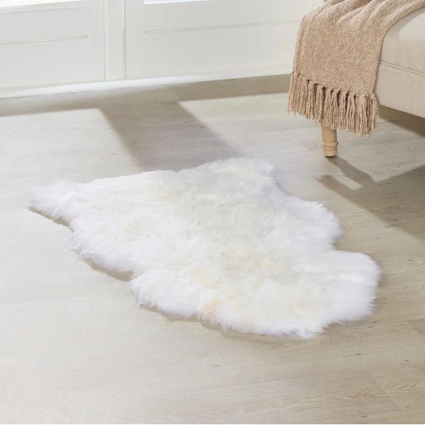 Biela ovčia kožušina Native Natural Sheep, 100 × 60 cm-image-1