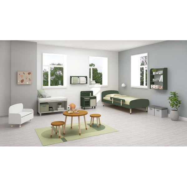 Horčicovožltá detská stolička Flexa Dots, ø 30 cm-image-3