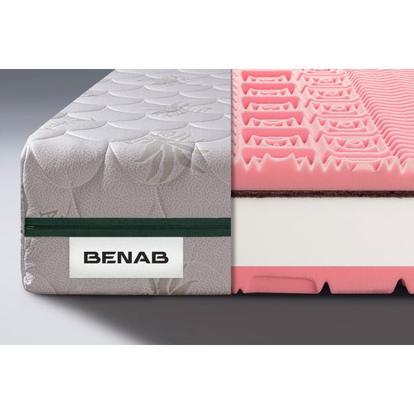 Stredne tvrdý/extra tvrdý penový obojstranný matrac 120x200 cm BonRelax HR PLUS - BENAB-image-1