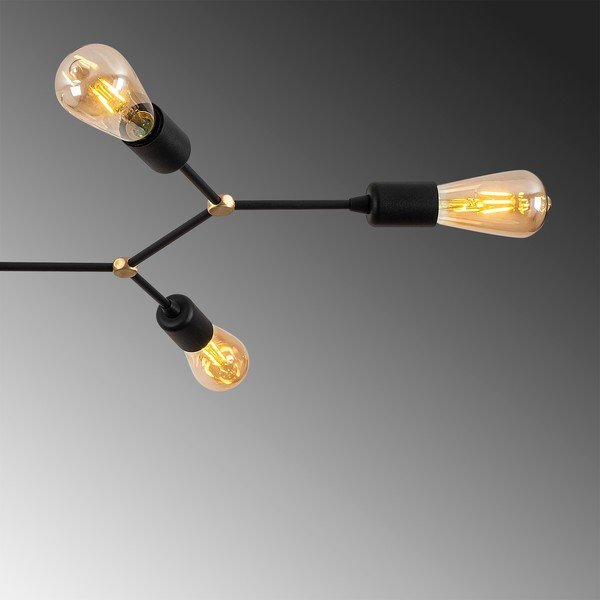 Čierne stropné svietidlo 48x95 cm Sparrow – Opviq lights-image-4