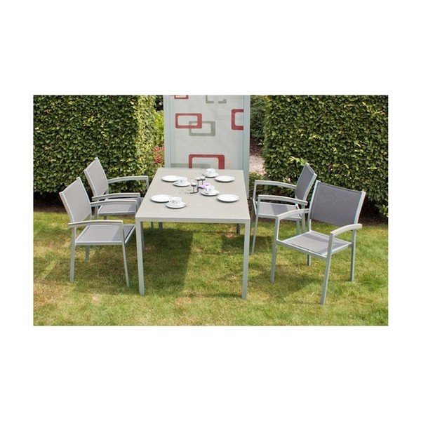 Sivé záhradné kreslo Grace – Garden Pleasure-image-1