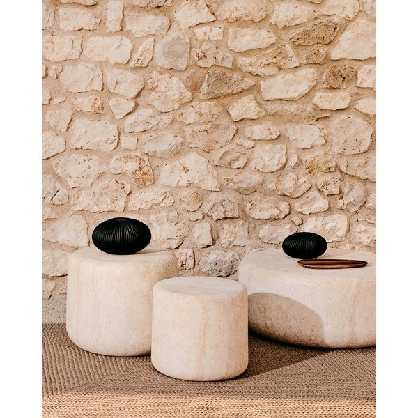 Betónový okrúhly záhradný stolík ø 60 cm Drasi – Kave Home-image-4