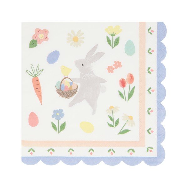Papierové obrúsky v súprave 16 ks Easter Bunny – Meri Meri