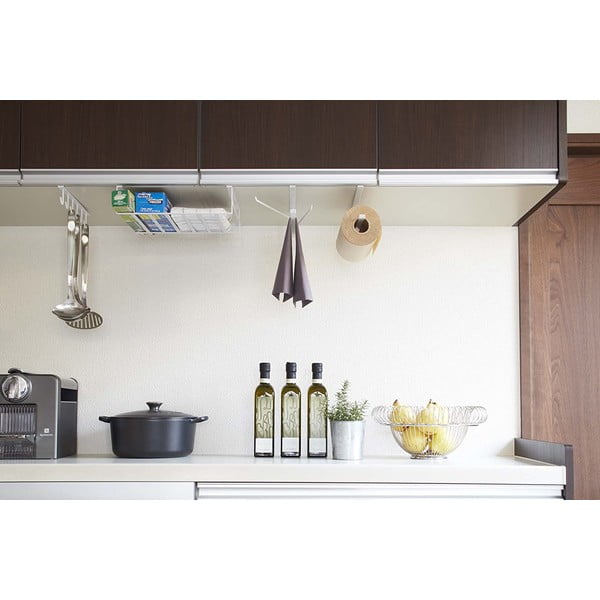 Biely závesný držiak na kuchynské utierky Yamazaki Tower-image-2