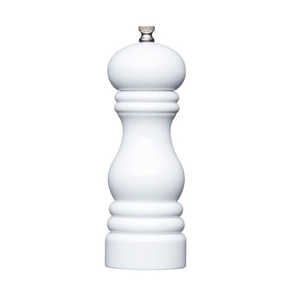 Mlynček na korenie Kitchen Craft Master Class White, 17 cm