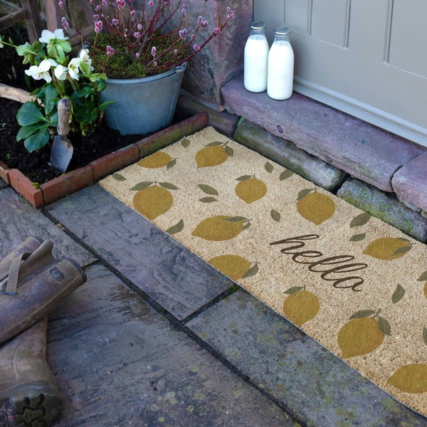 Rohožka z kokosového vlákna 40x120 cm Hello Lemons – Artsy Doormats-image-3