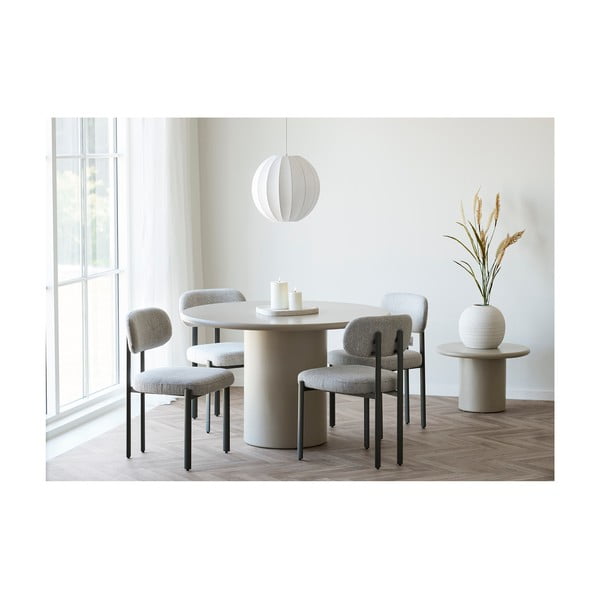 Biele závesné svietidlo s textilným tienidlom ø 40 cm Coventry – House Nordic-image-1