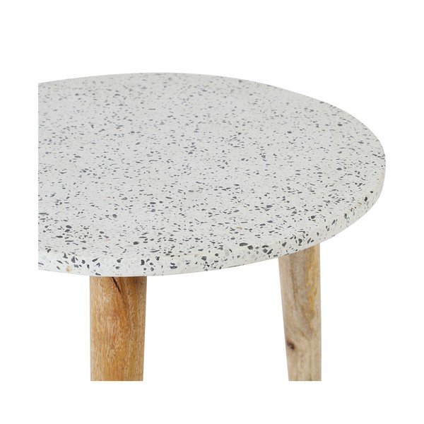 Okrúhly odkladací stolík s terrazzo doskou ø 42 cm Terrazzo - Jardin d'Ulysse-image-4