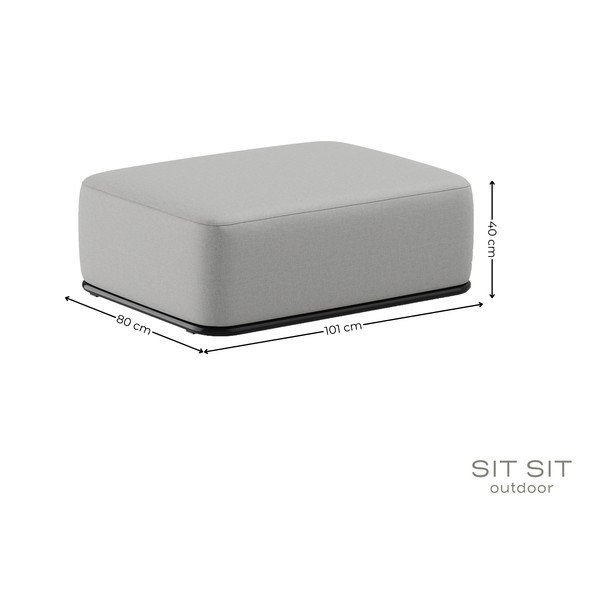 Svetlosivá záhradná podnožka Straw – Sit Sit-image-4