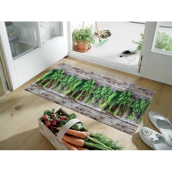 Hnedo-zelený behúň Floorita Aromatica, 58 × 240 cm-image-1